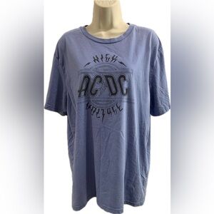 AC/DC T Shirt Men’s Size L Blue Shirt‎ Sleeve